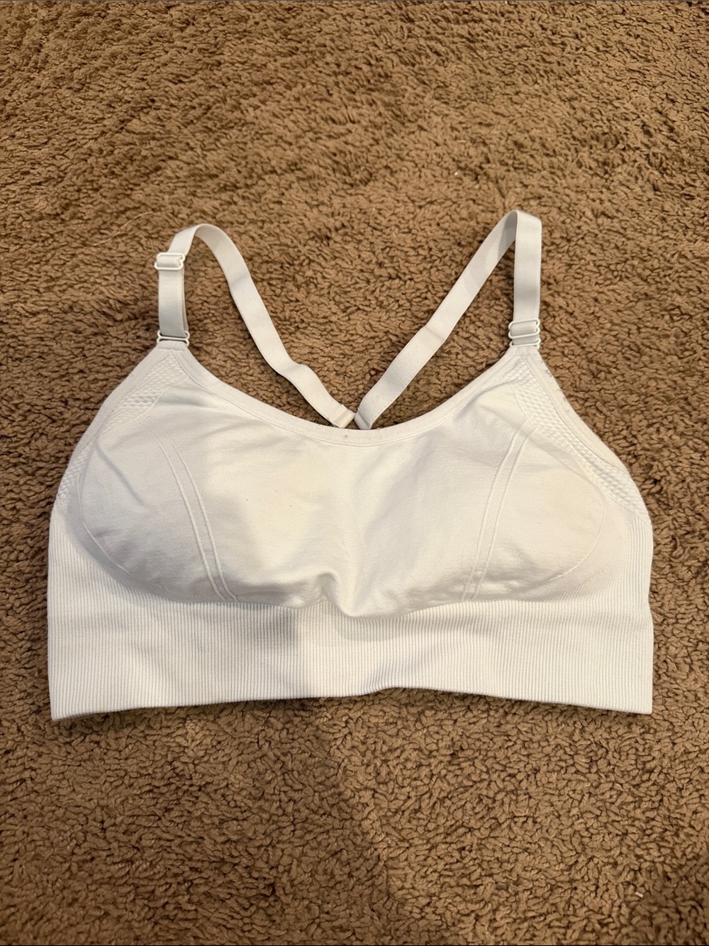 White Sports Bra-M